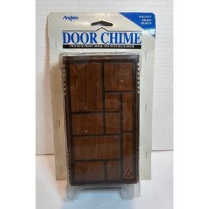 Angelo 76001 Door Chime New Two Note Front One Note Back Door WALNUT GRAIN 19BB2